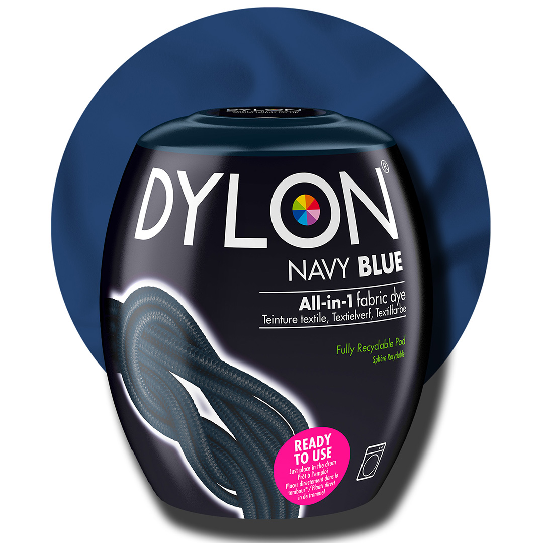 Läs mer om Dylon Pod All-in-1 textilfärg Navy Blue