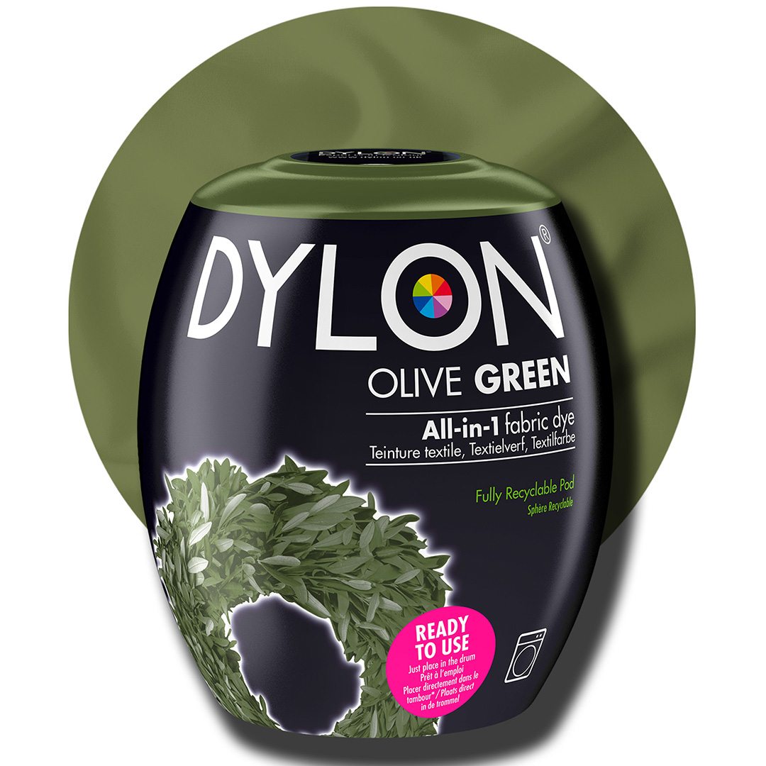 Läs mer om Dylon Pod All-in-1 textilfärg Olive Green