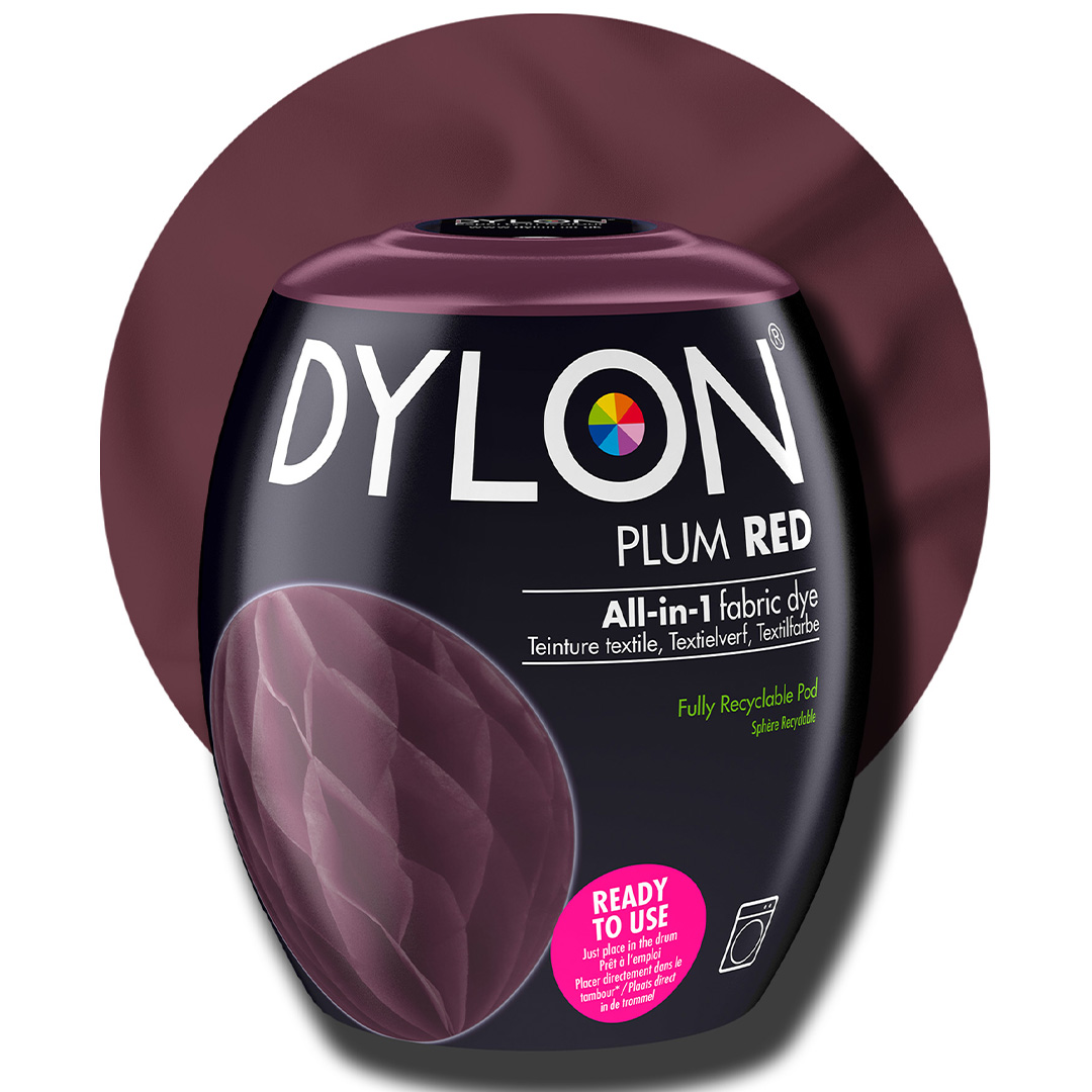 Läs mer om Dylon Pod All-in-1 Textilfärg Plum Red