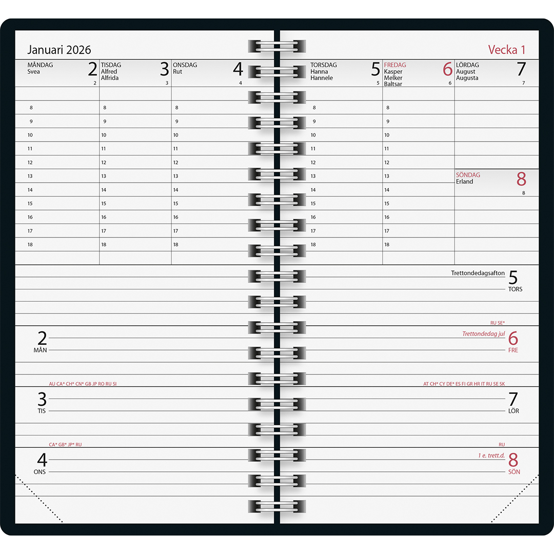 Kalender President Blå