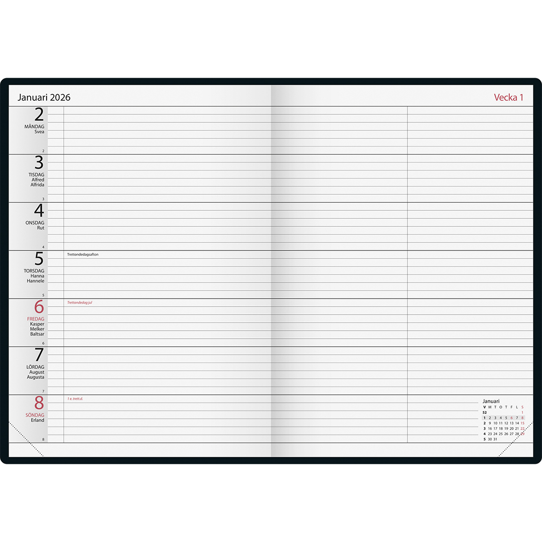 Kalender Kontorsagenda Grön