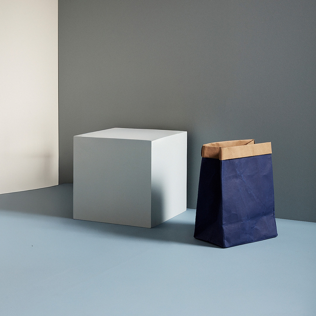 Paper basket Blue Förvaringskorg 2-set