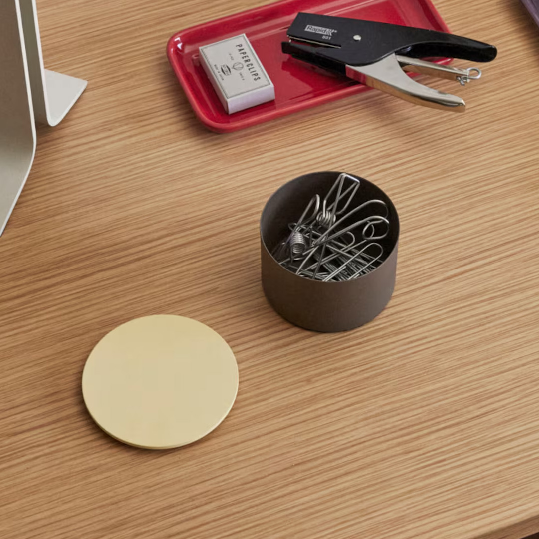 Förvaring District Box Small Brun/Gul