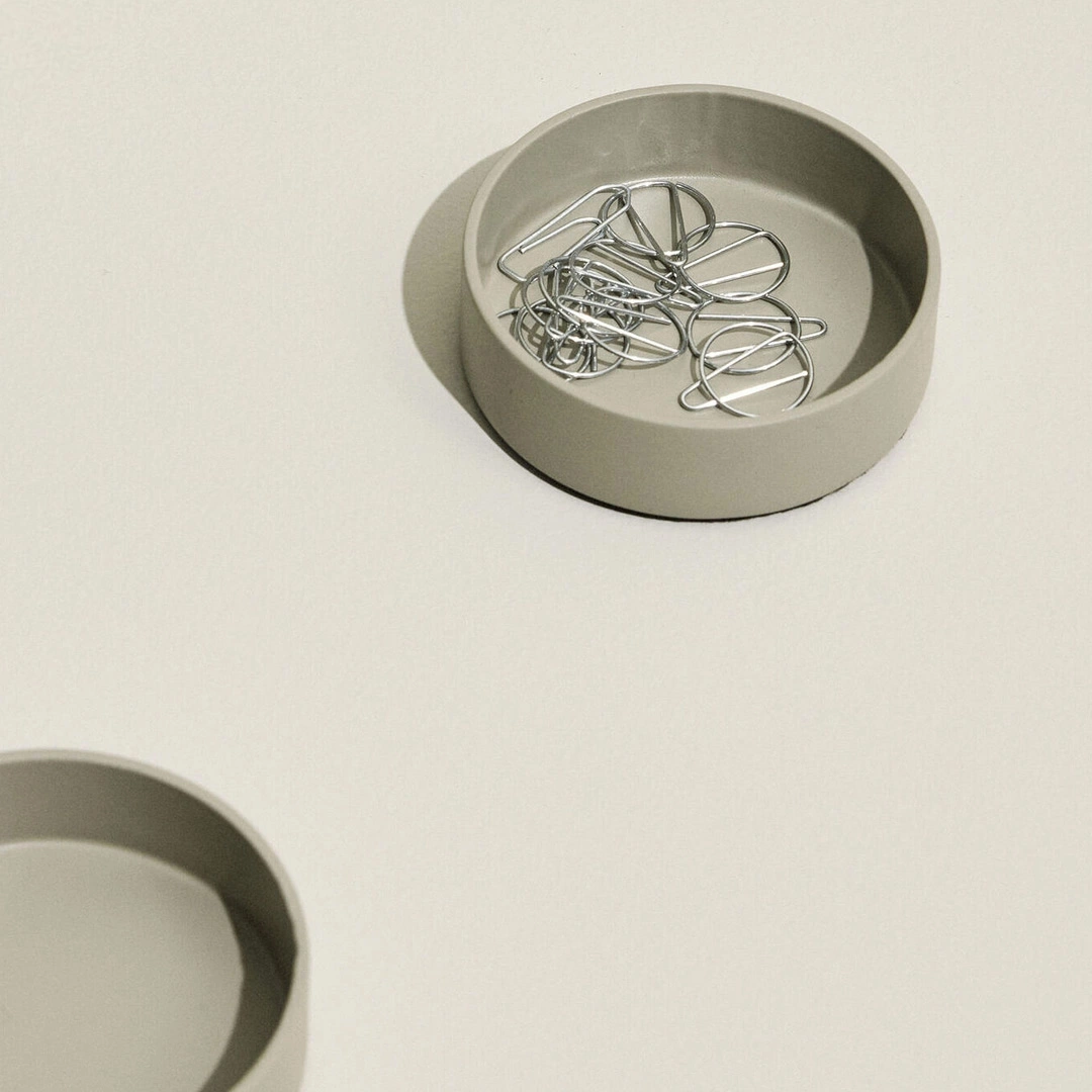 Skrivbordsförvaring District Rund Ljusgrå