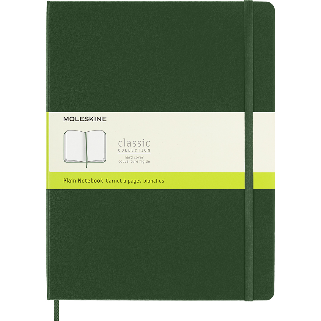 Moleskine Classic Hard Cover Notebook XL Myrtle Green Linjerad | Papper & Block - Skriva och anteckna - Anteckningsböcker | HobbyPyssel