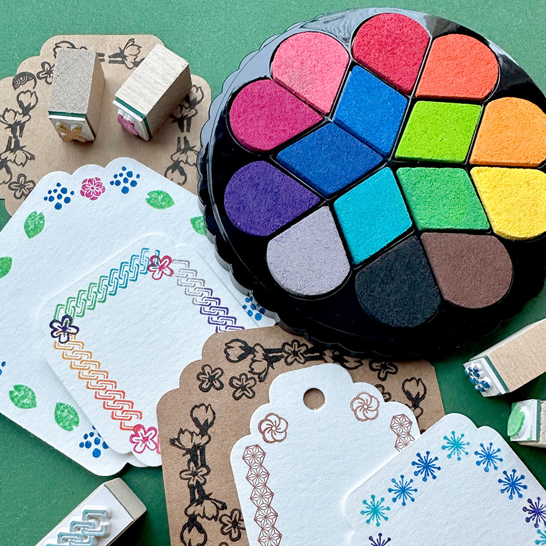 Stämpeldynor Irodori Set Bouquet