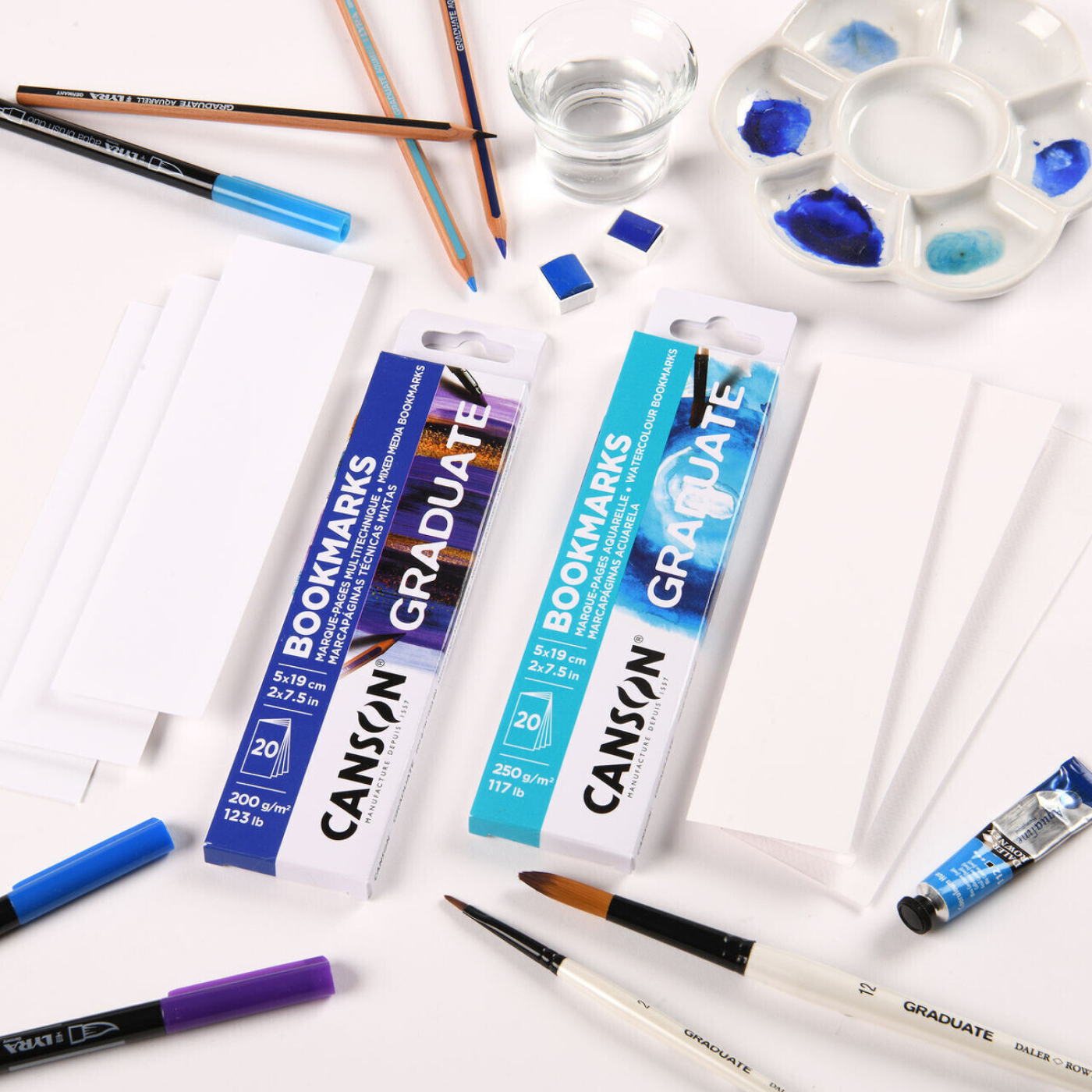 Graduate Watercolour Bookmarks 20-pack