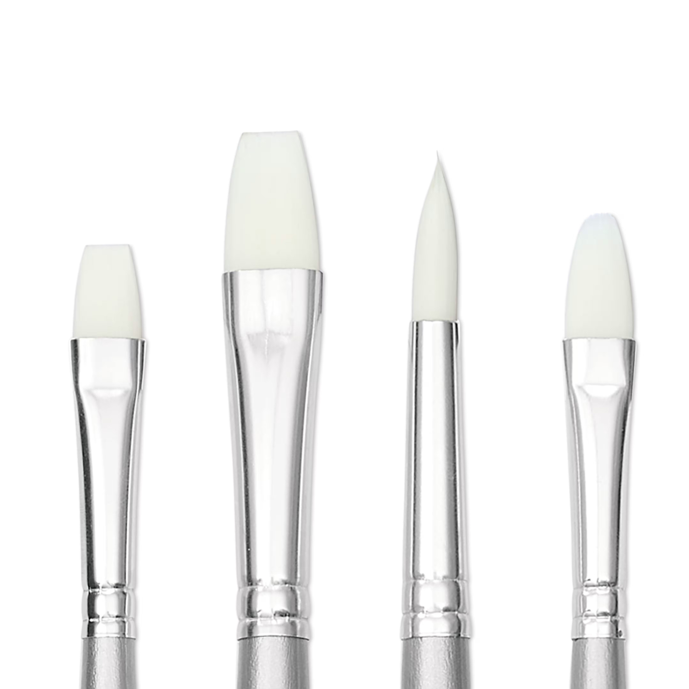 Syntetpensel Akryl Long Handle 4-pack