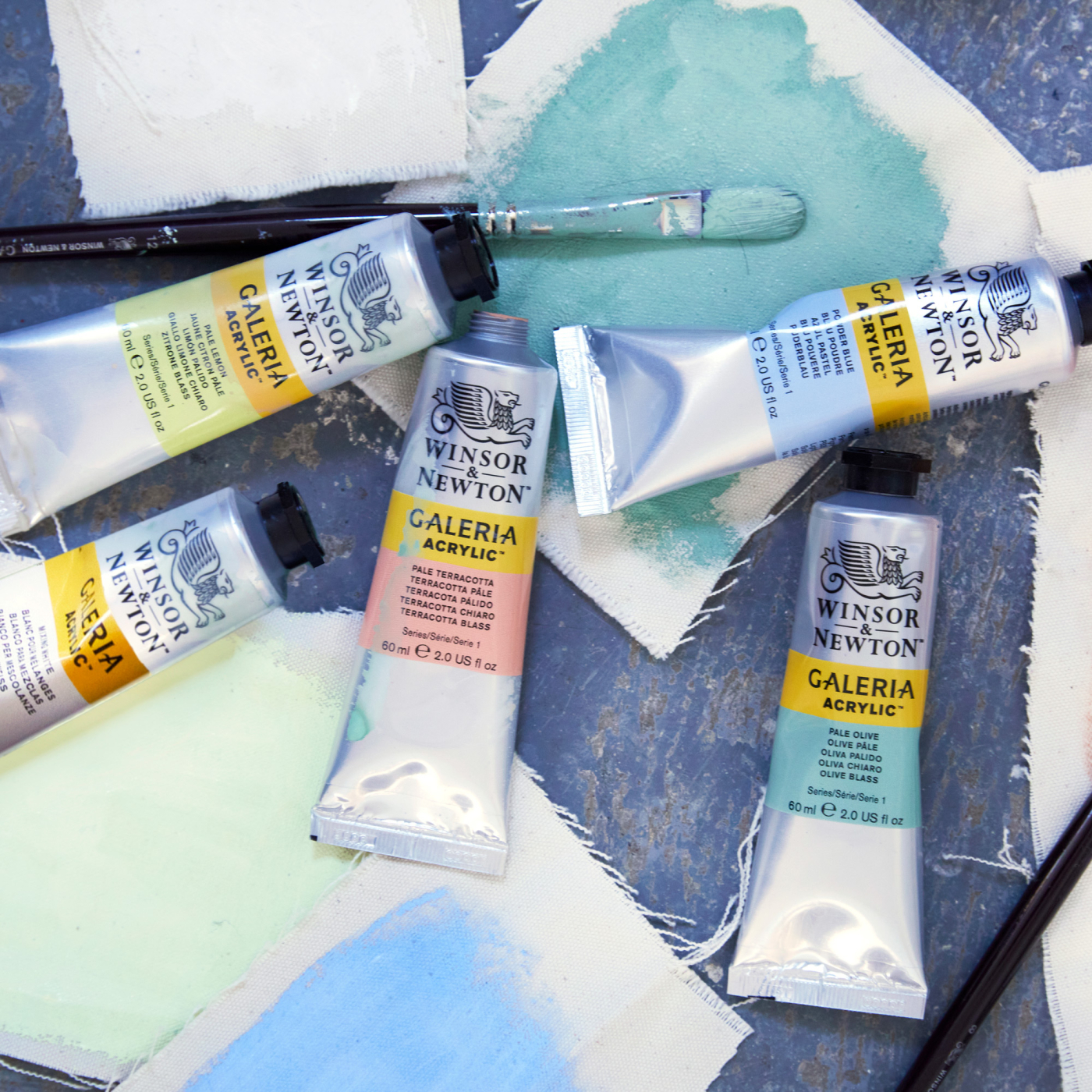 Galeria Akrylfärg 5x60ml Pastel set
