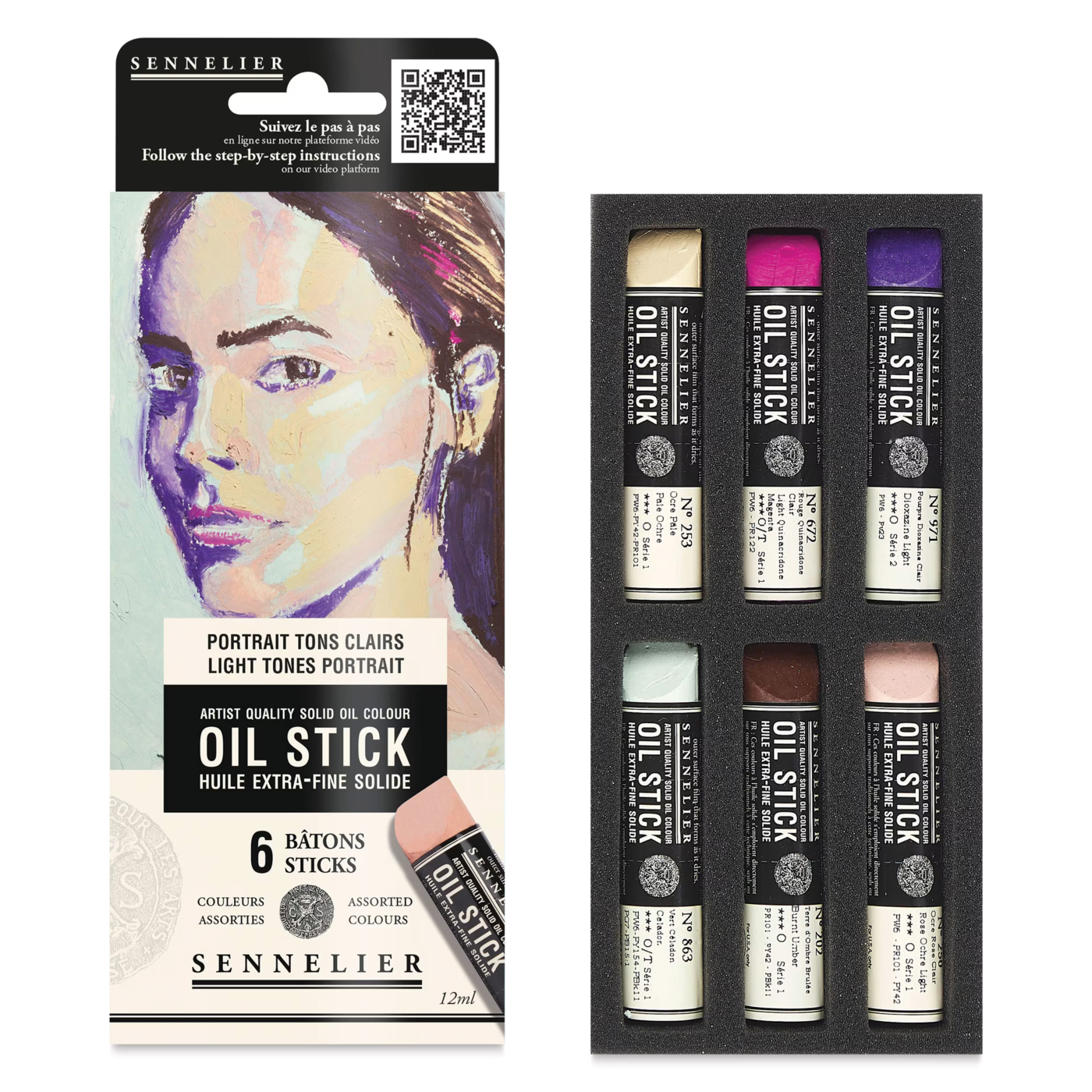 Oljekritor Mini 6-set Light tones Portrait