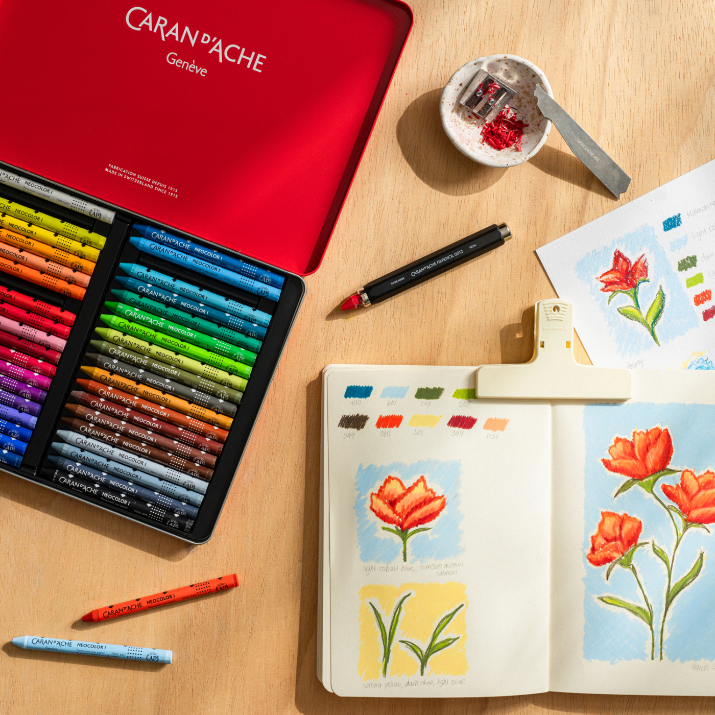 Neocolor I Pastellkritor 40-set