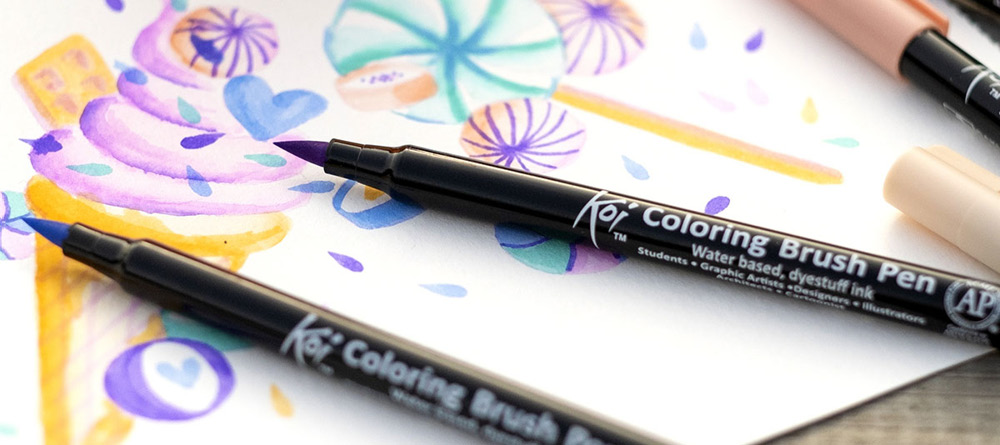 Sakura Koi Coloring Brush Pens 48 colors - Choose the color - single pen