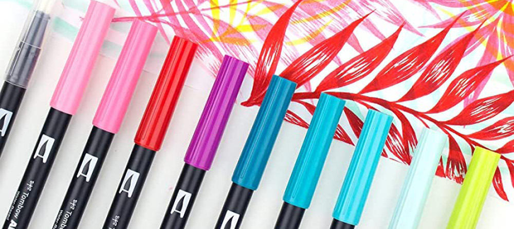 Tombow ABT Dual Brush Pen 6set, Candy Colours