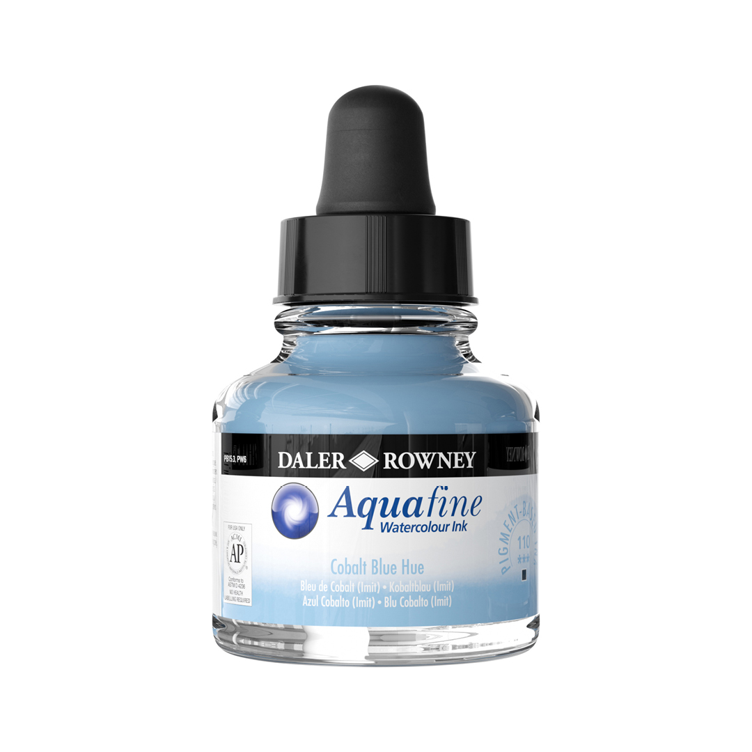 Aquafine Akvarell ink Cobalt Blue