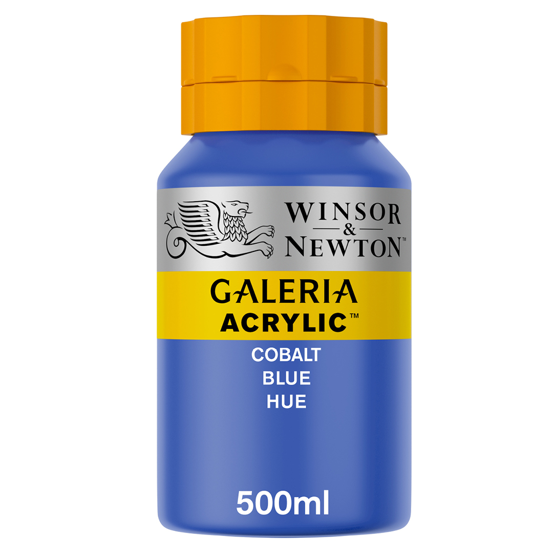 Winsor & Newton Galeria akrylfärg 500ml Cobalt Blue Hue
