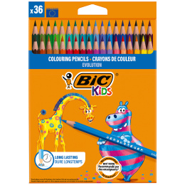 Kids Evolution Färgpennor 36-set (5 år+) i gruppen Kids / Barnpennor / Färgpennor för barn hos Pen Store (100243)