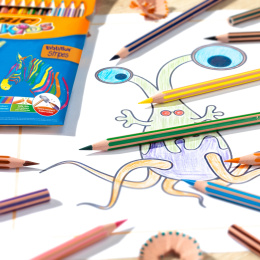 Kids Evolution Stripes Färgpennor 24-set (5 år+) i gruppen Kids / Barnpennor / Färgpennor för barn hos Pen Store (100245)