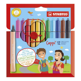 Cappi Tuschpennor 12-pack (6 år+) i gruppen Kids / Barnpennor / Tuschpennor för barn hos Pen Store (100264)