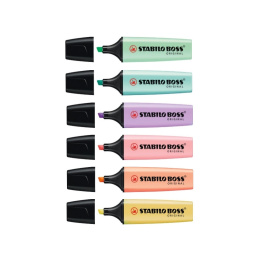 Boss Pastel 6-pack i gruppen Pennor / Märkning och kontor / Överstrykning hos Pen Store (100297)