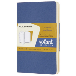 Volant Pocket Notebook Blue/Yellow i gruppen Papper & Block / Skriva och anteckna / Anteckningsböcker hos Pen Store (100343_r)