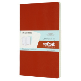Volant Notebook Large Orange/Blue Linjerad i gruppen Papper & Block / Skriva och anteckna / Anteckningsböcker hos Pen Store (100347)