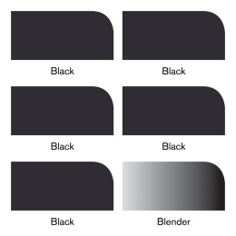 Promarker 6-set Black & Blender i gruppen Pennor / Konstnärspennor / Illustrationsmarkers hos Pen Store (100567)