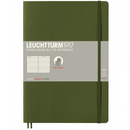 Notebook B5 Soft Cover Linjerat Army i gruppen Papper & Block / Skriva och anteckna / Anteckningsböcker hos Pen Store (100693)