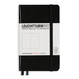 Notebook A6 Pocket Dotted Black i gruppen Papper & Block / Skriva och anteckna / Anteckningsböcker hos Pen Store (100748)
