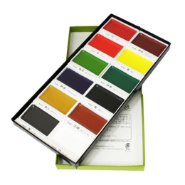 Gansai Tambi Akvarell 12-set i gruppen Konstnärsmaterial / Konstnärsfärger / Akvarellfärg / Akvarellfärg i kopp hos Pen Store (100977)