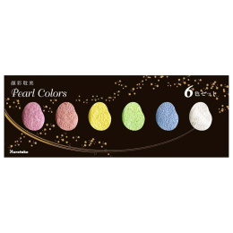 Gansai Tambi Akvarell 6-set Pearl Colors i gruppen Konstnärsmaterial / Färger / Akvarellfärg hos Pen Store (101079)