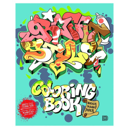 Graffiti Style Coloring Book i gruppen Skapande & Hobby / Böcker / Målarböcker för vuxna hos Pen Store (101373)