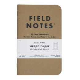 Memo Book Rutat 3-pack i gruppen Papper & Block / Skriva och anteckna / Anteckningsböcker hos Pen Store (101425)