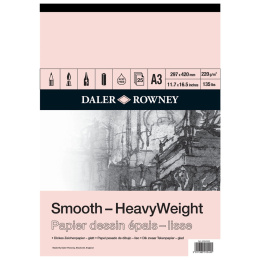 Smooth HeavyWeight A3 i gruppen Papper & Block / Konstnärsblock / Rit- och skissblock hos Pen Store (101466)
