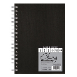 Ebony Artist's Sketch Book Spiral A5 i gruppen Papper & Block / Konstnärsblock / Skissböcker hos Pen Store (101471)