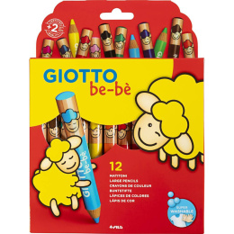 Be-bè Färgpennor 12-set (2 år+) i gruppen Kids / Barnpennor / Färgpennor för barn hos Pen Store (101597)