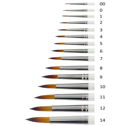 Pensel Memory Point Rund St 00 i gruppen Konstnärsmaterial / Penslar / Tunna penslar hos Pen Store (101744)