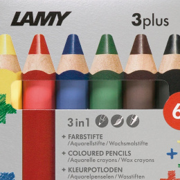 3plus Färgpennor 6-set (3 år+) i gruppen Kids / Barnpennor / Färgpennor för barn hos Pen Store (101784)