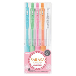 Sarasa Clip Milky 5-pack i gruppen Skapande & Hobby / Tekniker / Bullet Journaling hos Pen Store (102199)