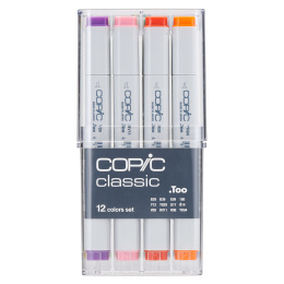 Classic 12-set Basic colors i gruppen Pennor / Konstnärspennor / Illustrationsmarkers hos Pen Store (103255)