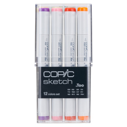 Sketch 12-set Basic i gruppen Pennor / Konstnärspennor / Illustrationsmarkers hos Pen Store (103270)