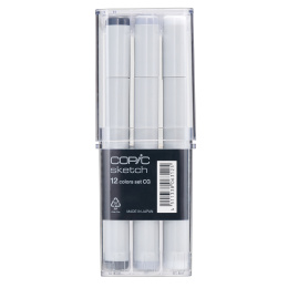 Sketch 12-set CG Cool Grey i gruppen Pennor / Konstnärspennor / Illustrationsmarkers hos Pen Store (103311)