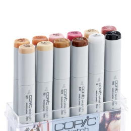 Sketch 12-set Skin tones i gruppen Pennor / Konstnärspennor / Illustrationsmarkers hos Pen Store (103313)