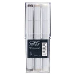 Sketch 12-set Warm Grey i gruppen Pennor / Konstnärspennor / Illustrationsmarkers hos Pen Store (103503)
