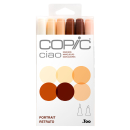 Ciao 6-pack Portrait i gruppen Pennor / Konstnärspennor / Illustrationsmarkers hos Pen Store (103866)