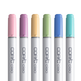 Ciao 6-pack Pastels i gruppen Pennor / Konstnärspennor / Illustrationsmarkers hos Pen Store (103867)
