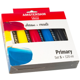 Akrylfärg Primary Set i gruppen Konstnärsmaterial / Färger / Akrylfärg hos Pen Store (104068)