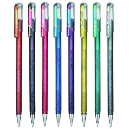 Dual Metallic Hybrid Gelpenna Black + Metallic Red i gruppen Pennor / Skriva / Gelpennor hos Pen Store (104615)