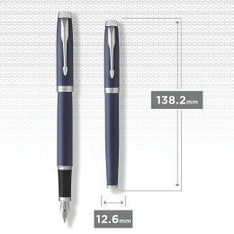 IM Matte Blue/Chrome Reservoar i gruppen Pennor / Fine Writing / Reservoarpennor hos Pen Store (104673)