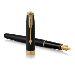 Sonnet Black/Gold Reservoar Medium i gruppen Pennor / Fine Writing / Reservoarpennor hos Pen Store (104695)