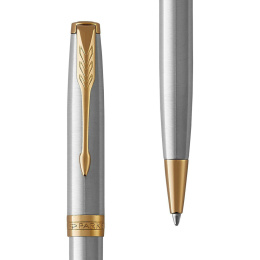 Sonnet Steel/Gold Kulpenna i gruppen Pennor / Fine Writing / Kulspetspennor hos Pen Store (104699)